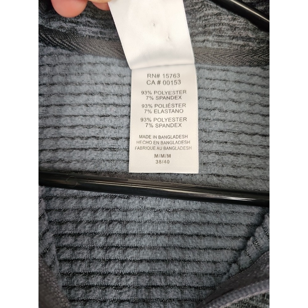 U Of M Michigan Wolverines Pro Edge 1/4 Zip Athletic Pullover Men's Medium Gray - Picture 5 of 8